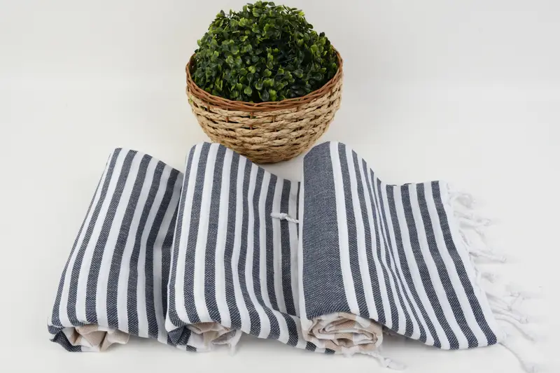 Personalized Bridesmaid Gift, 68x36 Cotton Striped Towel, Gift For Him, Customized Towels, Lightweight towel, Fringed Turkish towel for poolside - 8