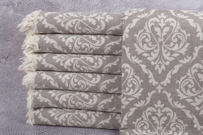 Travel Towel, Bridal Shower Favor, Turkish Towel Beach, Fouta towel, Turkish Towel Beach Towel, Personalized Gifts, 68x36 Cotton Baroque Towel - 2