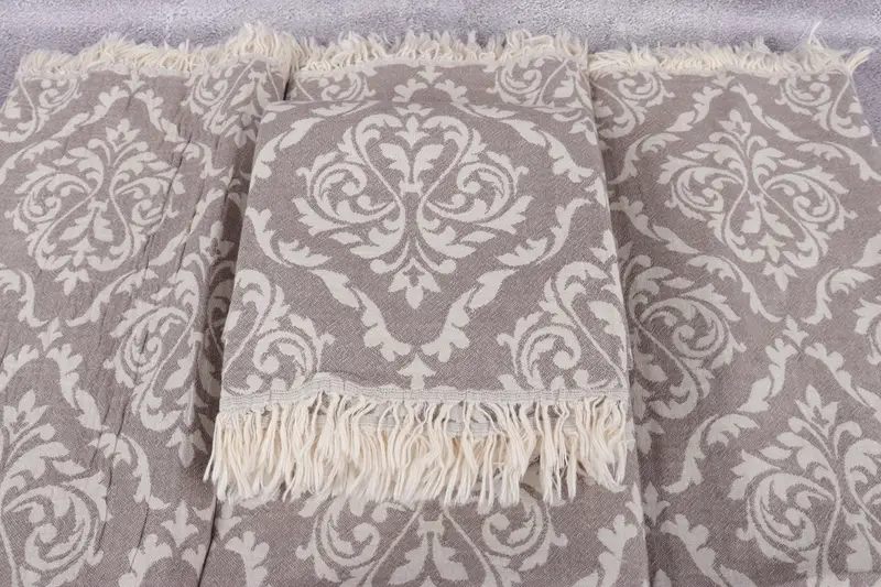 Travel Towel, Bridal Shower Favor, Turkish Towel Beach, Fouta towel, Turkish Towel Beach Towel, Personalized Gifts, 68x36 Cotton Baroque Towel - 5