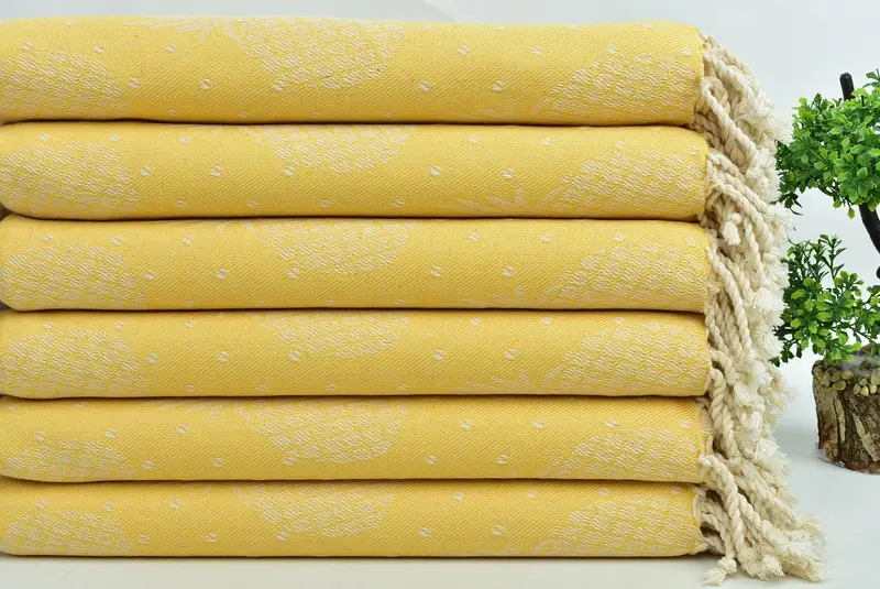 Cotton towel, Turkish Beach Towel Monogram, Spa Towel, 80x40 Cotton Pineapple Design Towel, Bachelor Party Favors, Turkish Towel Beach, Travel towel - 4