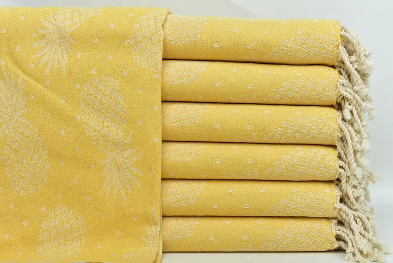 Cotton towel, Turkish Beach Towel Monogram, Spa Towel, 80x40 Cotton Pineapple Design Towel, Bachelor Party Favors, Turkish Towel Beach, Travel towel - 2