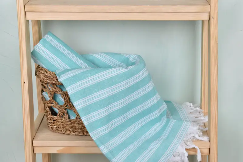 Housewarming Gift, Large Turkish Towel, 70x40 Cotton Striped Towel, Bachelor Bachelorette Party Favors, Kids Beach Towel, Best Friend Christmas Gift - 4