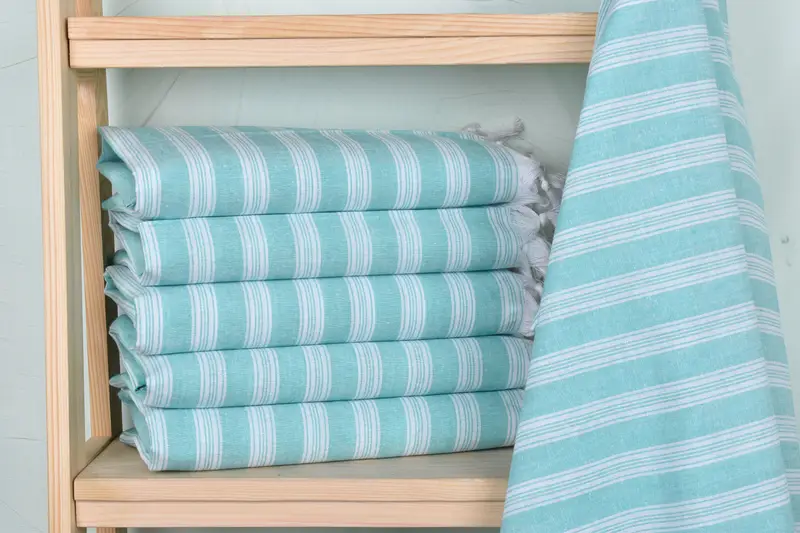 Housewarming Gift, Large Turkish Towel, 70x40 Cotton Striped Towel, Bachelor Bachelorette Party Favors, Kids Beach Towel, Best Friend Christmas Gift - 2