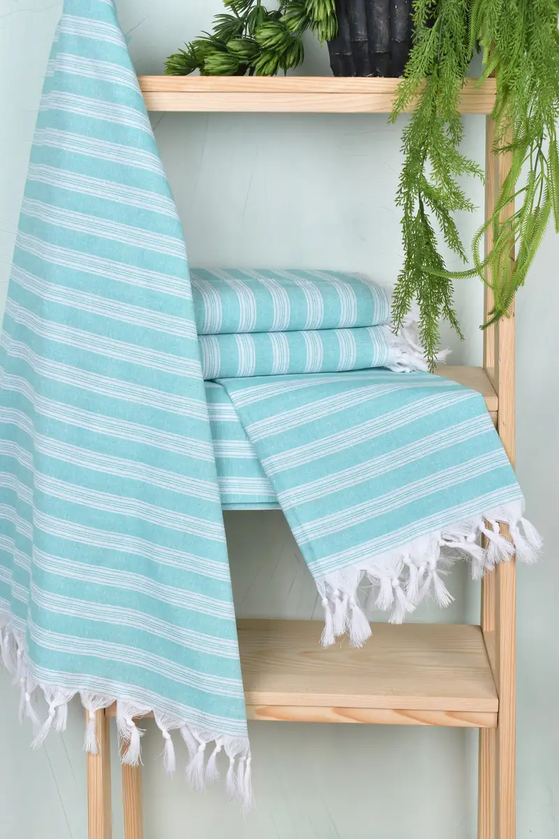 Housewarming Gift, Large Turkish Towel, 70x40 Cotton Striped Towel, Bachelor Bachelorette Party Favors, Kids Beach Towel, Best Friend Christmas Gift - 6
