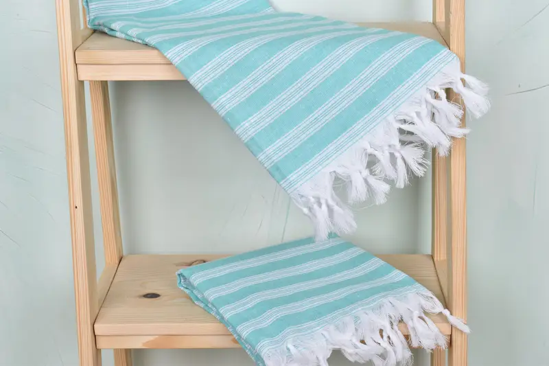 Housewarming Gift, Large Turkish Towel, 70x40 Cotton Striped Towel, Bachelor Bachelorette Party Favors, Kids Beach Towel, Best Friend Christmas Gift - 5