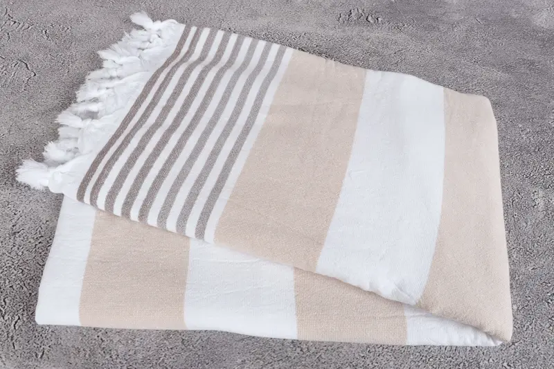 Custom Towel, 68x36 Cotton Striped Terry Towel, Wedding Towel, Engagement Gift, Travel Towel, Personalized Beach Towel, Personalized Bridesmaid Gift - 6