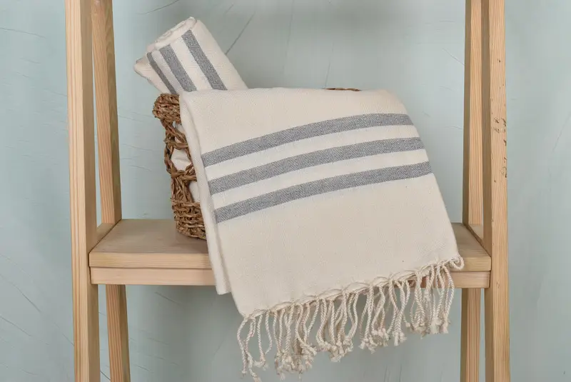 Custom Gifts, Spa Gift Towel, Summer Towel, 70x40 Cotton Striped Towel, Large Turkish Towel, Bachelorette Party Favors, Bridesmaid Gift Towel - 4