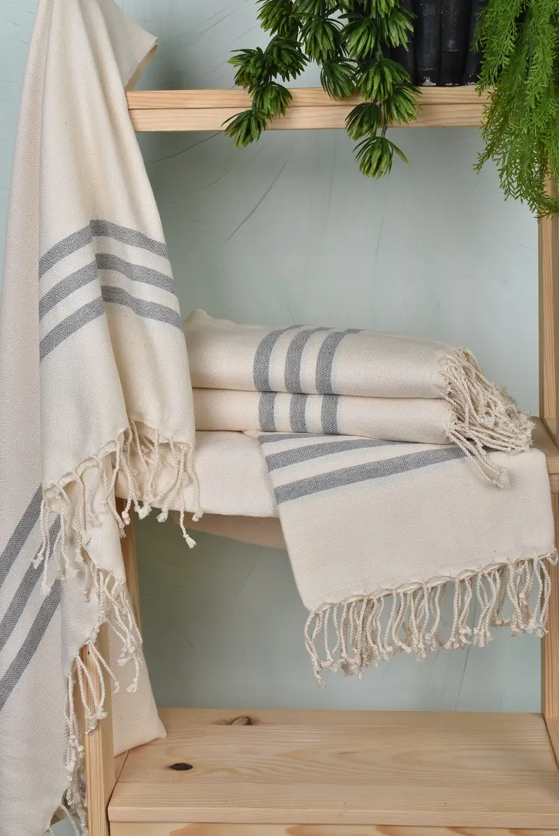 Custom Gifts, Spa Gift Towel, Summer Towel, 70x40 Cotton Striped Towel, Large Turkish Towel, Bachelorette Party Favors, Bridesmaid Gift Towel - 6