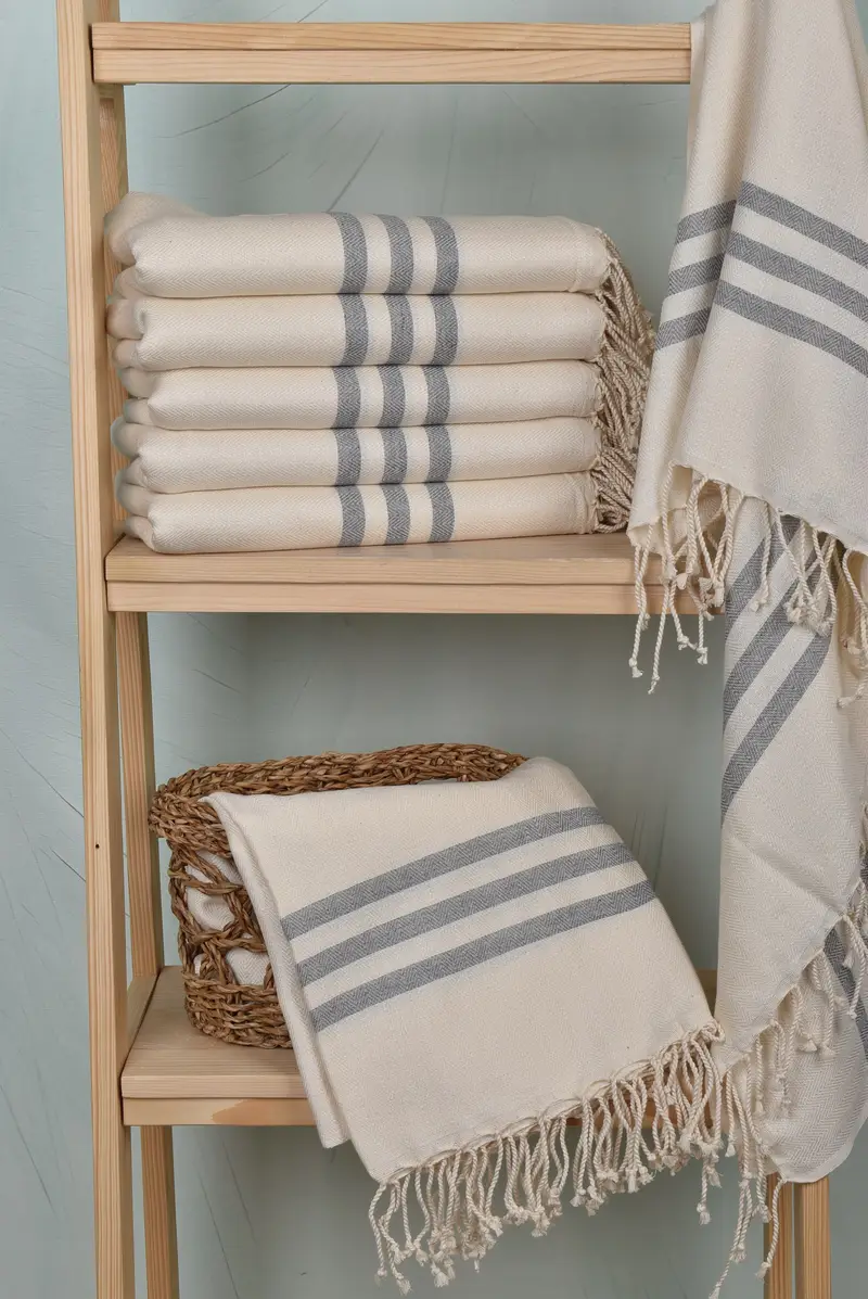 Custom Gifts, Spa Gift Towel, Summer Towel, 70x40 Cotton Striped Towel, Large Turkish Towel, Bachelorette Party Favors, Bridesmaid Gift Towel - 3