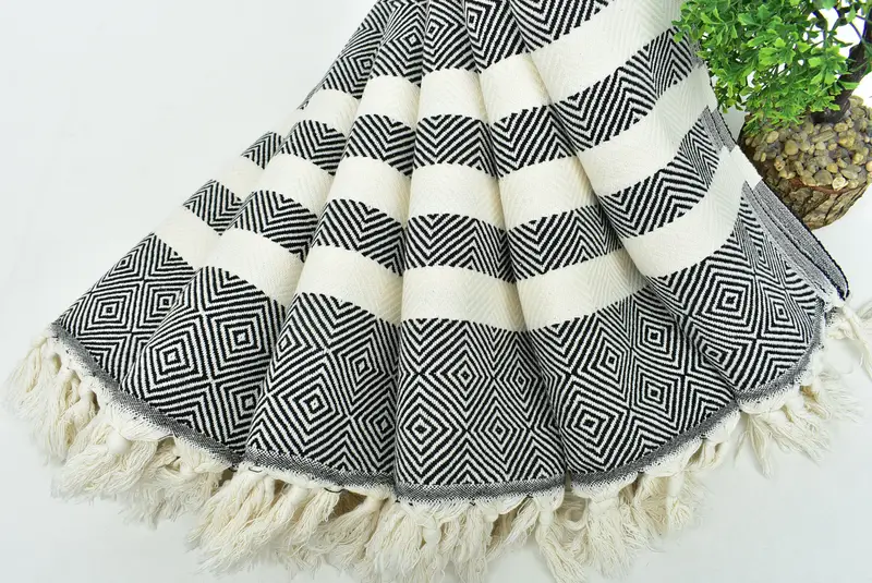 Personalize Gift, Personalized Gifts, 32x20 Cotton Diamond Towel, Bridesmaid Gifts, Small Bath Towels, Organic Towel, Turkish Towel Monogram - 4