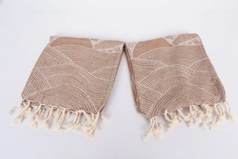 36x18 Pamuklu Çizgili Tasarım Havlu, Nedime Havlu, Monogram Mutfak Havlu, Özel El Havlusu, Nedime Hediye Havlu, Monogramlı El Havlusu - 7