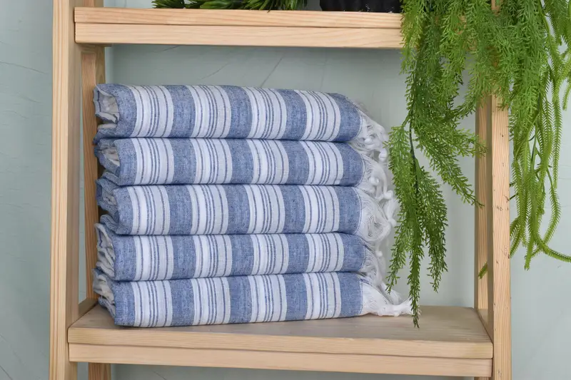 Turkish Bath Towel Set, Bachelor Bachelorette Party Favors, 70x40 Cotton Striped Towel, Gift For Him, Home Gift, Custom Towel, Beach Towel Monogram - 1