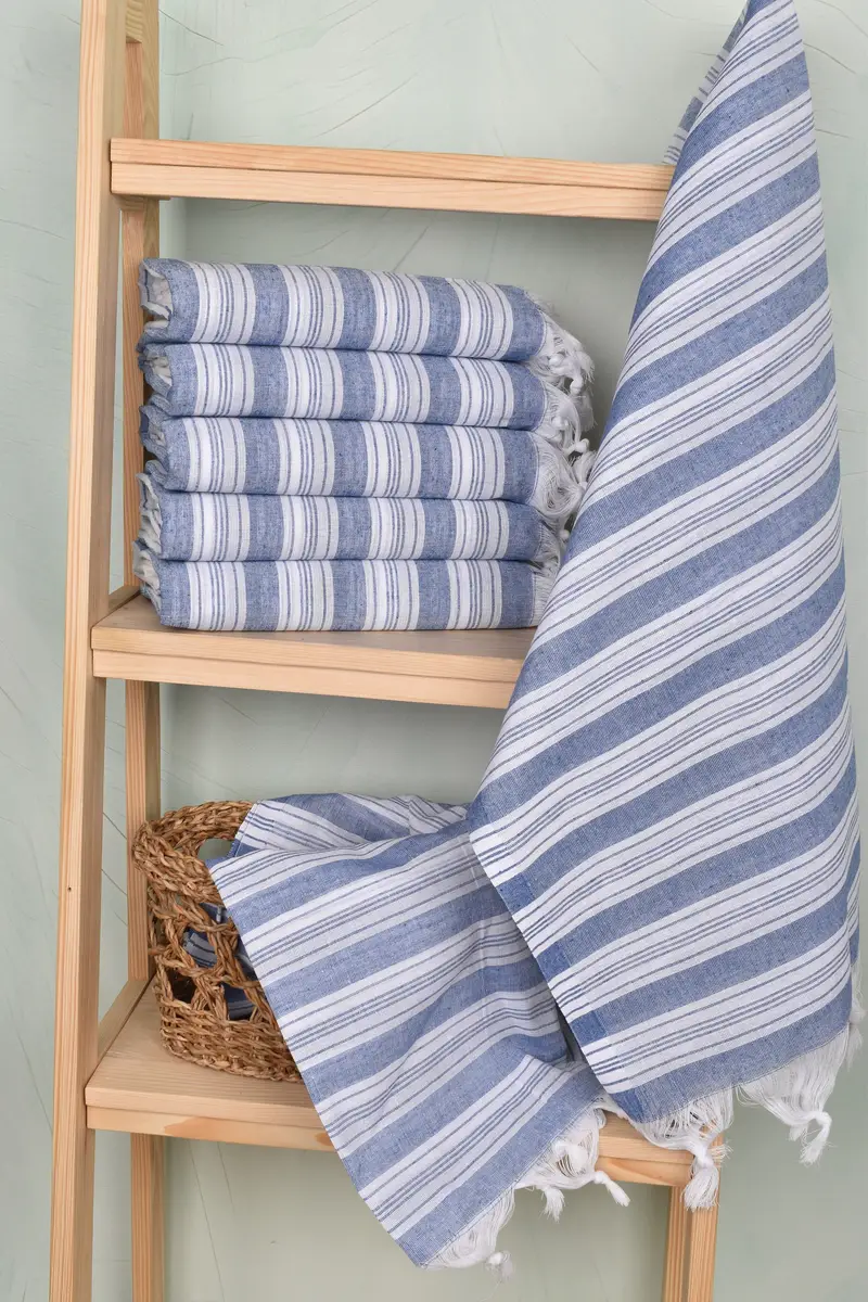 Turkish Bath Towel Set, Bachelor Bachelorette Party Favors, 70x40 Cotton Striped Towel, Gift For Him, Home Gift, Custom Towel, Beach Towel Monogram - 3
