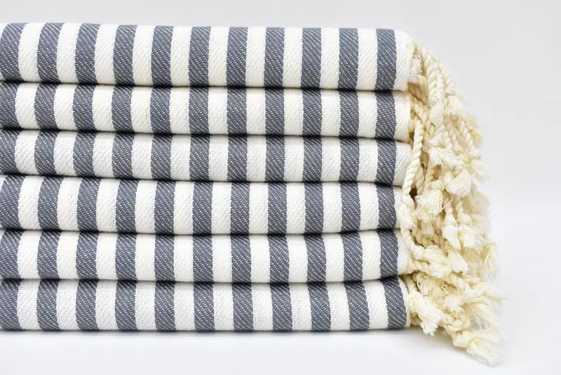 Bridesmaid Gifts, Personalized Dish Towel, Custom Name Towel, Wedding Gift, Wedding Gift Ideas, 40x18 Cotton Striped Towel, Girl Trip Party Favor - 1