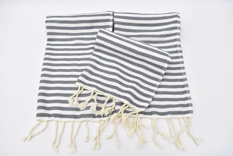 Bridesmaid Gifts, Personalized Dish Towel, Custom Name Towel, Wedding Gift, Wedding Gift Ideas, 40x18 Cotton Striped Towel, Girl Trip Party Favor - 5