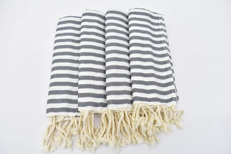 Bridesmaid Gifts, Personalized Dish Towel, Custom Name Towel, Wedding Gift, Wedding Gift Ideas, 40x18 Cotton Striped Towel, Girl Trip Party Favor - 3