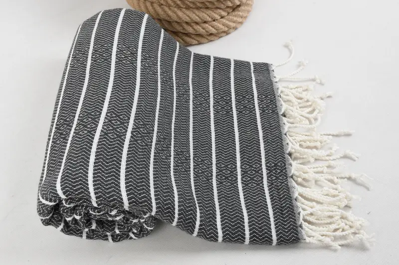 Sand-free towel, Gift For The Home Decor, Bath towel, Custom Beach Towel, Bridemaids Beach Towel, 70x40 Cotton Striped Towel, Bachelor Party Gifts - 8