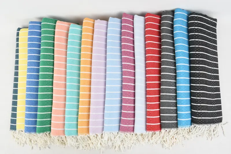 Sand-free towel, Gift For The Home Decor, Bath towel, Custom Beach Towel, Bridemaids Beach Towel, 70x40 Cotton Striped Towel, Bachelor Party Gifts - 2