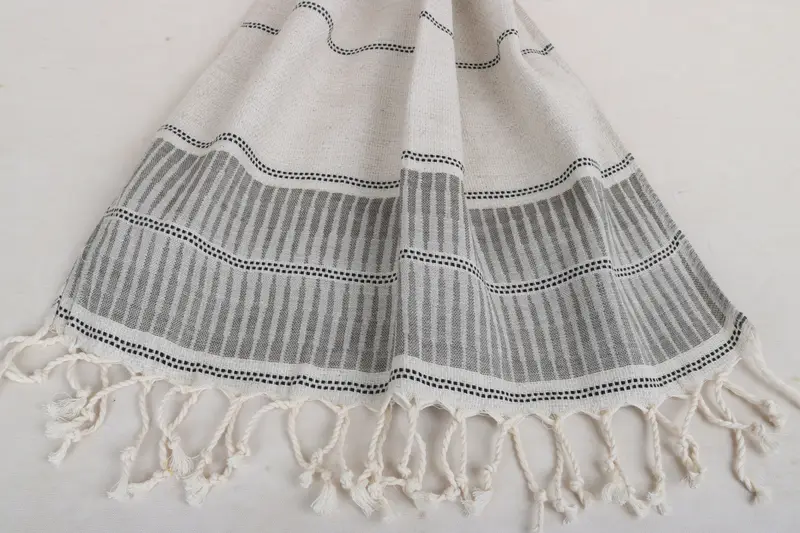 Türkisches Handtuch Handtuch, türkisches Geschirrtuch, Gasttuch, 40x20 Leinen gestreift - 7