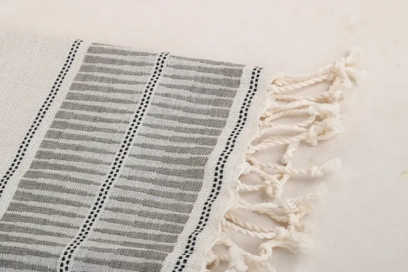Türkisches Handtuch Handtuch, türkisches Geschirrtuch, Gasttuch, 40x20 Leinen gestreift - 4