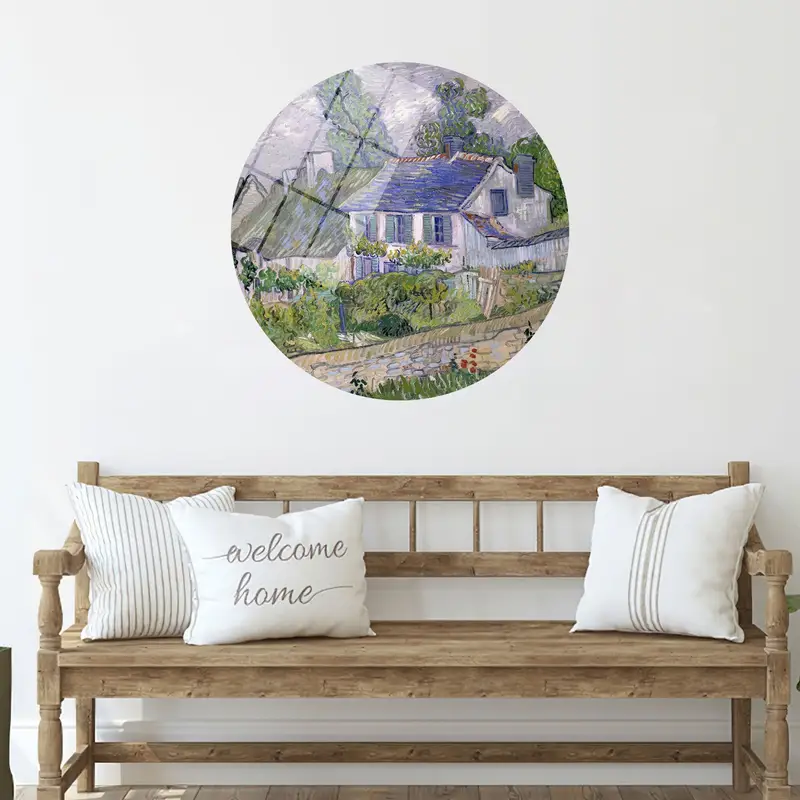 Vincent Van Gogh Nature Landscape Printed Canvas - Village View