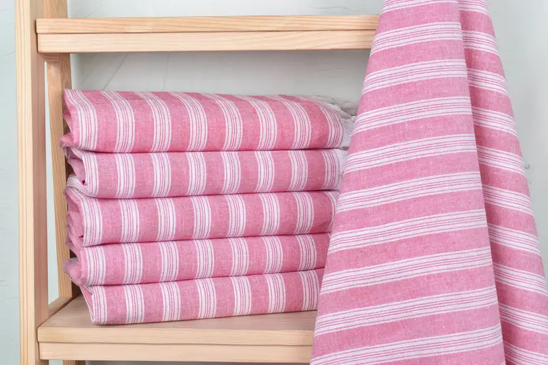 Custom Wedding Gift, 70x40 Cotton Striped Towel, Baby Boy Gift, Soft towel, Absorbent Turkish towel, Antibacterial Turkish peshtemal towel - 2