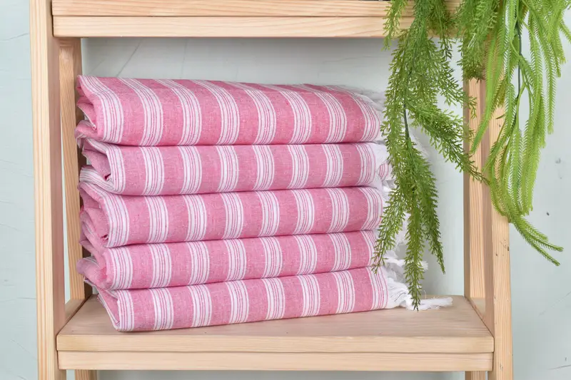 Custom Wedding Gift, 70x40 Cotton Striped Towel, Baby Boy Gift, Soft towel, Absorbent Turkish towel, Antibacterial Turkish peshtemal towel - 1