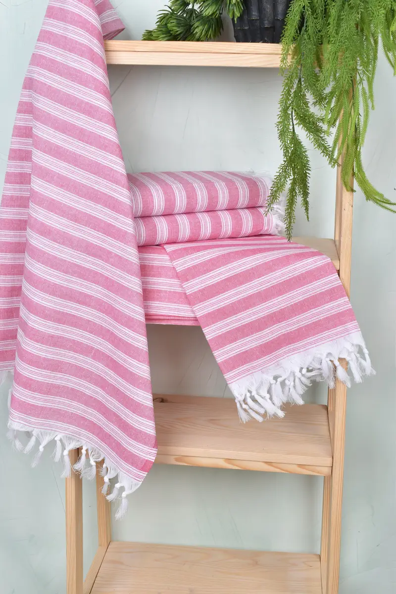 Custom Wedding Gift, 70x40 Cotton Striped Towel, Baby Boy Gift, Soft towel, Absorbent Turkish towel, Antibacterial Turkish peshtemal towel - 6