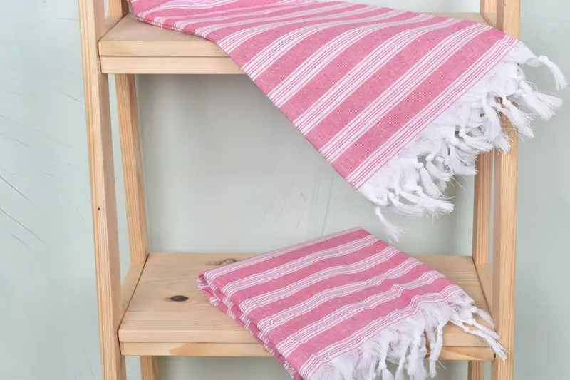 Custom Wedding Gift, 70x40 Cotton Striped Towel, Baby Boy Gift, Soft towel, Absorbent Turkish towel, Antibacterial Turkish peshtemal towel - 5