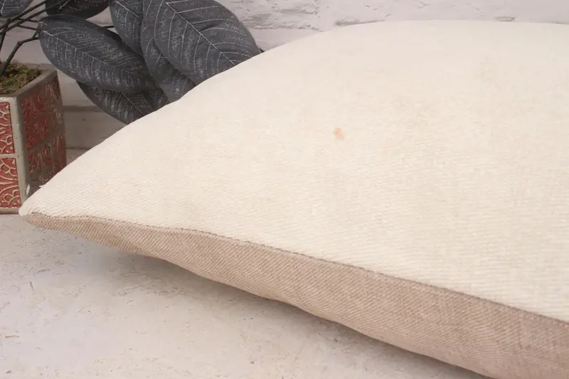 Seat Pillow Cover, Antique Pillows, 16x24 White Pillow Cover, Pillow for Sofa, Boho Pillow, Wool Kilim Pillow Pillow Cover, Pillow Case - 6