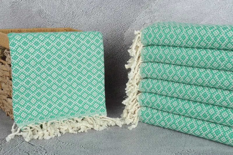 Gift For Wedding Day, Handmade Gift, 70x40 Cotton Diamond Towel, Custom Gifts, Turkish Towel Beach, Bachelorette Party Gifts, Custom Wedding Gifts - 3