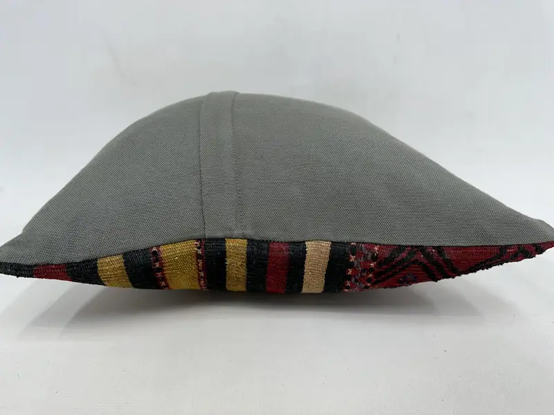 Handmade Kilim Cushion, 18x18 Red Cushion, Boho Pillow, Garden Pillow Sham, Kilim Pillow Cover, Cushion Case, Bolster Throw Pillow Cover - 7