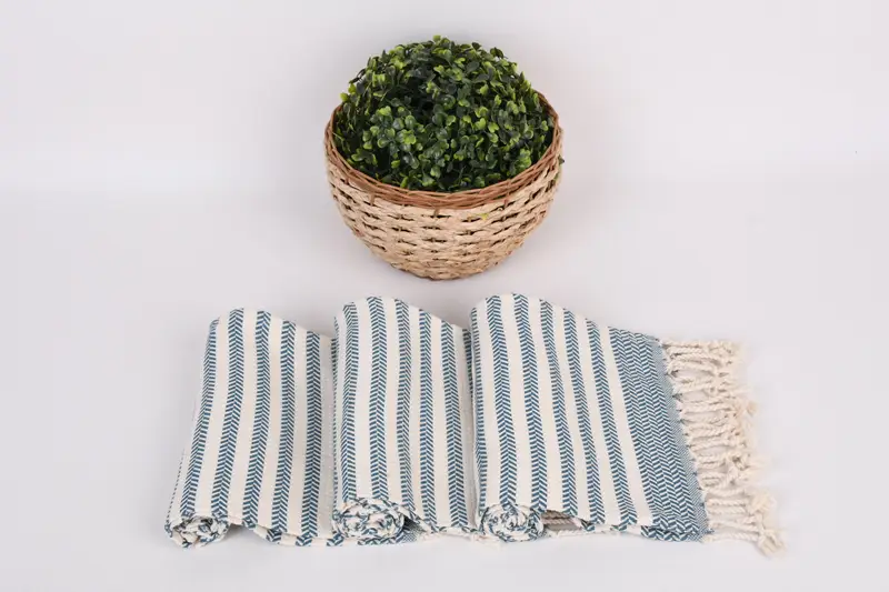 Custom Hand Towel, Turkish Hand Towel, 40x18 Cotton Chevron Towel, Custom Wedding Gift From Bridesmaid, Monogrammed Hand Towel, Custom Tea Towel - 8