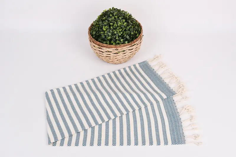 Custom Hand Towel, Turkish Hand Towel, 40x18 Cotton Chevron Towel, Custom Wedding Gift From Bridesmaid, Monogrammed Hand Towel, Custom Tea Towel - 4