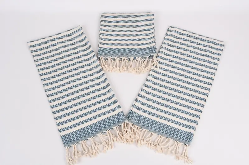 Custom Hand Towel, Turkish Hand Towel, 40x18 Cotton Chevron Towel, Custom Wedding Gift From Bridesmaid, Monogrammed Hand Towel, Custom Tea Towel - 6