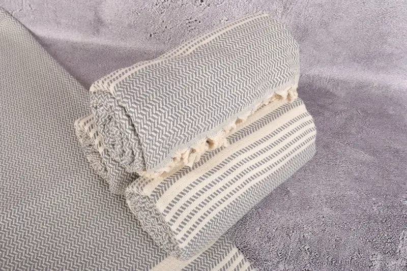 70x40 Cotton Striped Towel, Bridal Shower Gift, Organic Towel, Home Decor Gifts, Bridal Gifts, Cotton towel, Beach Theme Bachelorette Party Gifts - 7