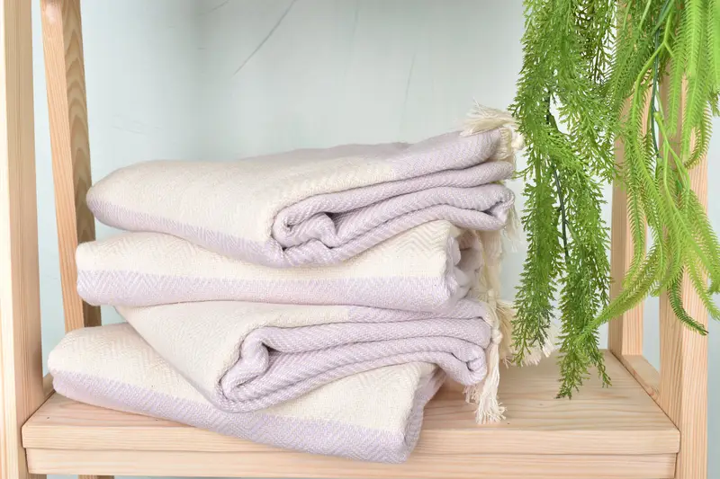 Organic Towel, Gift Boxes Towel, Monogrammed Beach Towel, Housewarming Gift, 70x40 Cotton Herringbone Towel, Lightweight towel, Bridal Shower Favors - 7