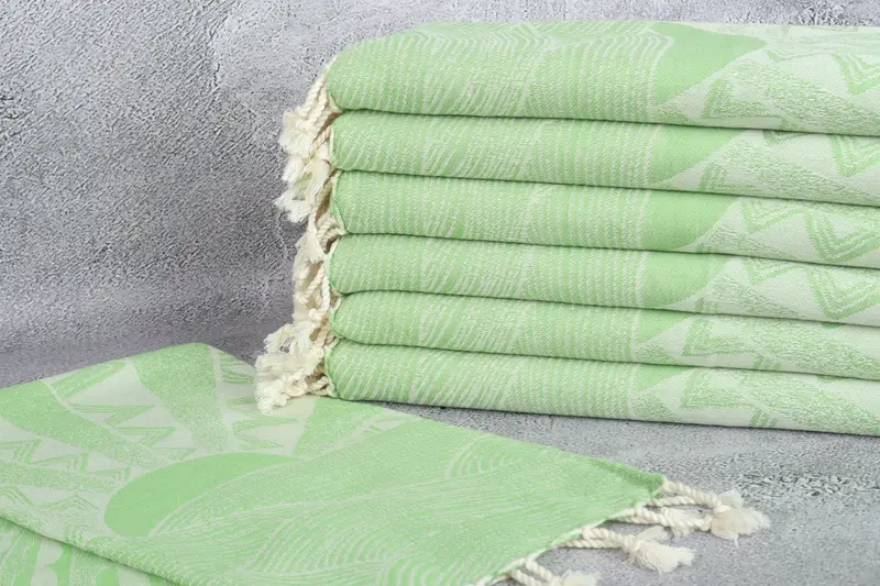 36x18 Cotton Striped Design Towel, Summer Towel, Turkish Towel Hand Towel, Monogram Kitchen Towel, Wedding Gift, Anniversary Gift For Her - 3