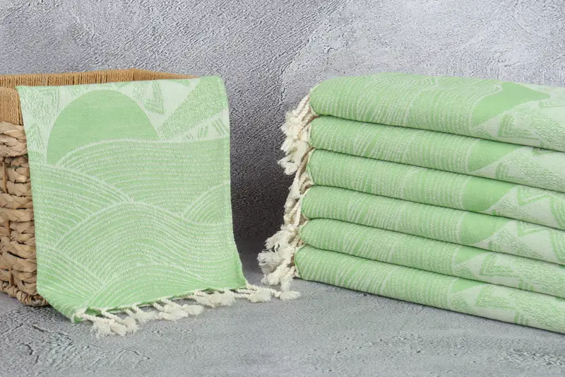 36x18 Cotton Striped Design Towel, Summer Towel, Turkish Towel Hand Towel, Monogram Kitchen Towel, Wedding Gift, Anniversary Gift For Her - 4