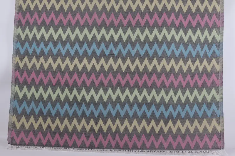70x40 Cotton Zigzag Design Towel, Turkish beach towel, Beach Theme Bachelorette Party Gifts, Travel towel, Personalised Gift, Wedding Gift - 1