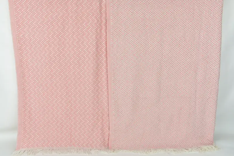 Bridal Shower Gift, Wedding Anniversary Gift, Turkish Blanket, 76x68 Cotton Herringbone Towel, Monogram Beach Blanket, Grandma Gift, Tablecloth - 7