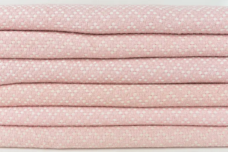 Bridal Shower Gift, Wedding Anniversary Gift, Turkish Blanket, 76x68 Cotton Herringbone Towel, Monogram Beach Blanket, Grandma Gift, Tablecloth - 2