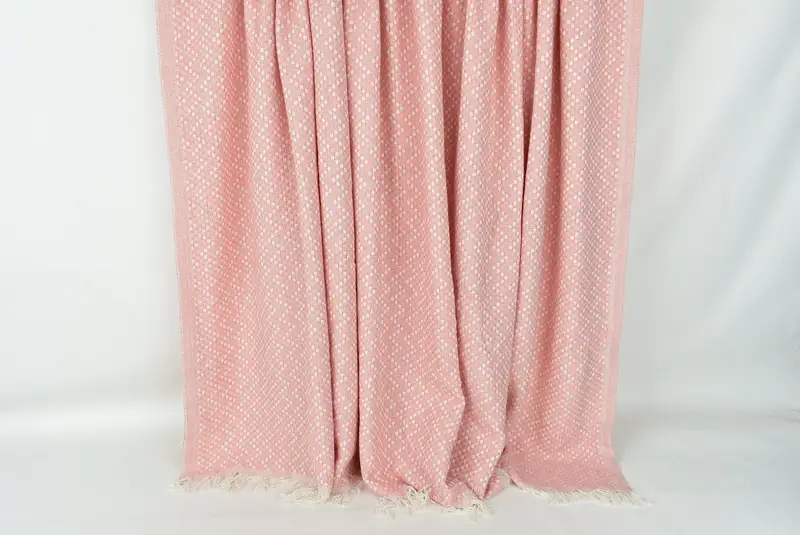 Bridal Shower Gift, Wedding Anniversary Gift, Turkish Blanket, 76x68 Cotton Herringbone Towel, Monogram Beach Blanket, Grandma Gift, Tablecloth - 8