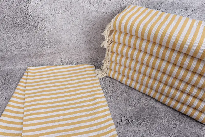 40x18 Cotton Striped Towel, Kitchen Towel, Hand Size Towels, Guest Towel, Personalized Home Gift Wedding, Personalized Hand Towel, Custom Hand Towel - 2