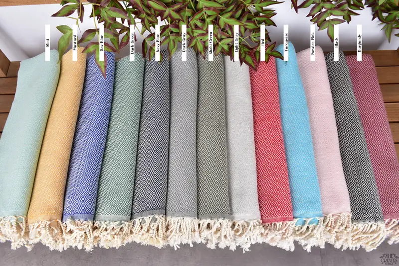 Turkish Towel Bulk, Bath towel, Bachelor Party Favors, Scarf Towel, Bachelor Bachelorette Party Favors, 70x40 Cotton Diamond Towel, Absorbent towel - 2