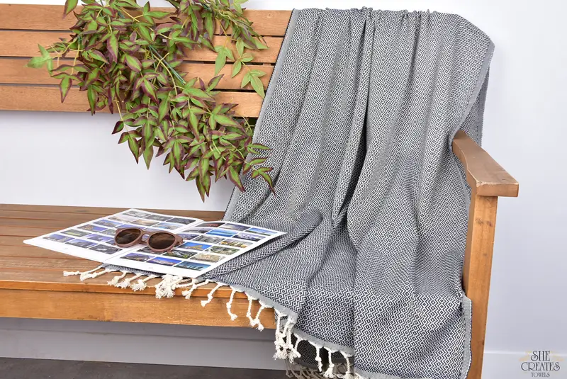 Turkish Towel Bulk, Bath towel, Bachelor Party Favors, Scarf Towel, Bachelor Bachelorette Party Favors, 70x40 Cotton Diamond Towel, Absorbent towel - 3