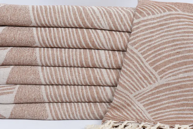 68x40 Cotton Striped Design Towel, Personalized Towel, Turkish towel bulk order for wedding gifts, Embroidered Towel, Quick-dry towel, Birthday Gift - 3