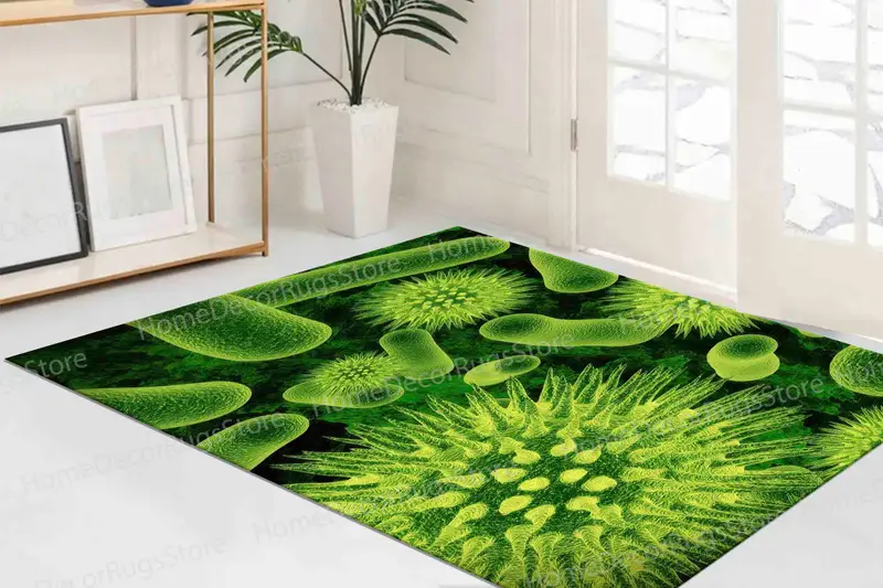Eco-Chic Printed Rug: Trendy, Green, Virus-Safe Design