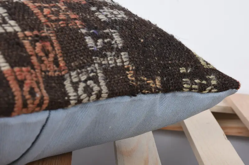 Vintage Pillow, Floor Cushion Case, Pillow for Couch, 16x16 Brown Pillow Sham, Custom Pillow Sham, Aztec Pillow Sham, Home Decor Pillow, Pillow Sham - 7