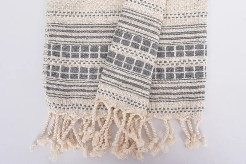 Custom Hand Towel, Custom Turkish Towel, Monogram Kitchen Towel, 40x20 Linen Striped Towel, Guest Towel, Bachelorette Party Favors, Bathroom Towels - 8